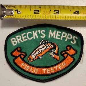 Vintage BRECK'S MEPPS Field Tester Embroidered Fishing Patch